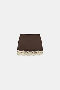 JUPE-PANTALON À BAS DENTELLE
