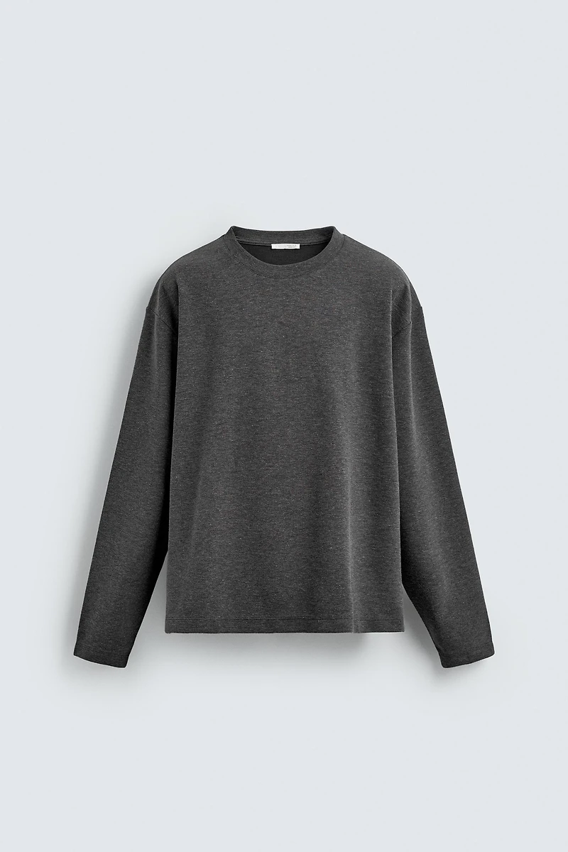 RELAXED FIT TEXTURED T-SHIRT