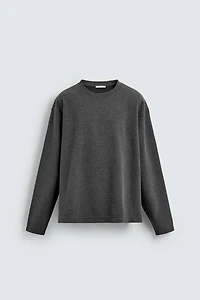 RELAXED FIT TEXTURED T-SHIRT