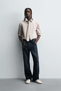 COMBINATION STRIPED TIE SHIRT