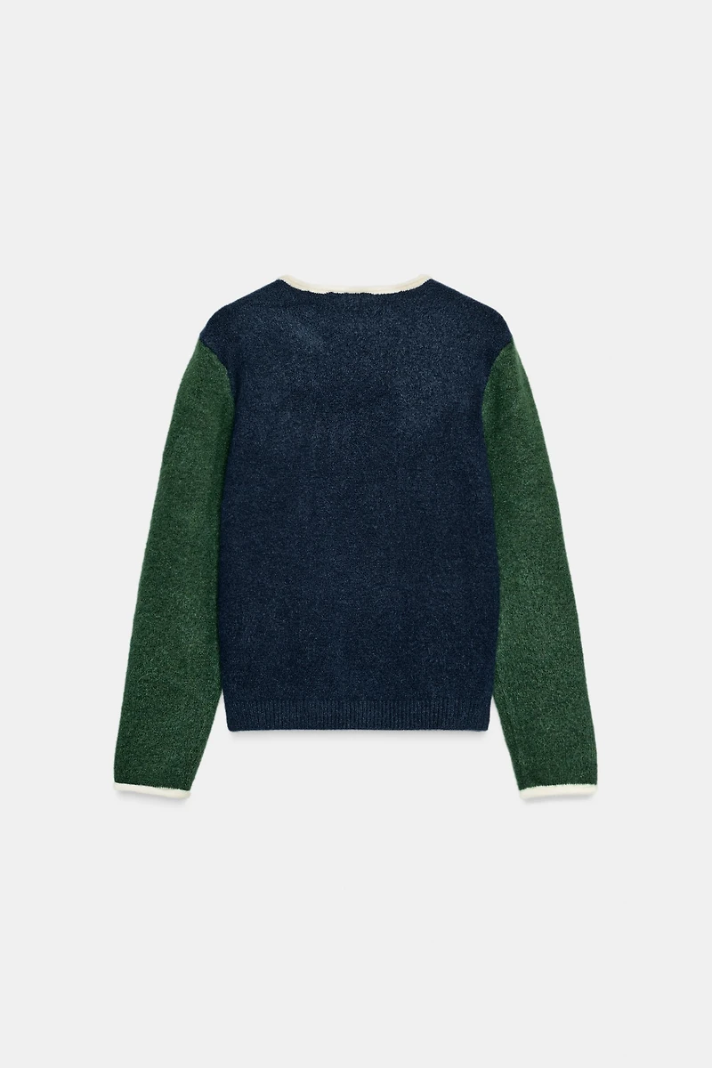 PULL EN MAILLE COLOR BLOCK