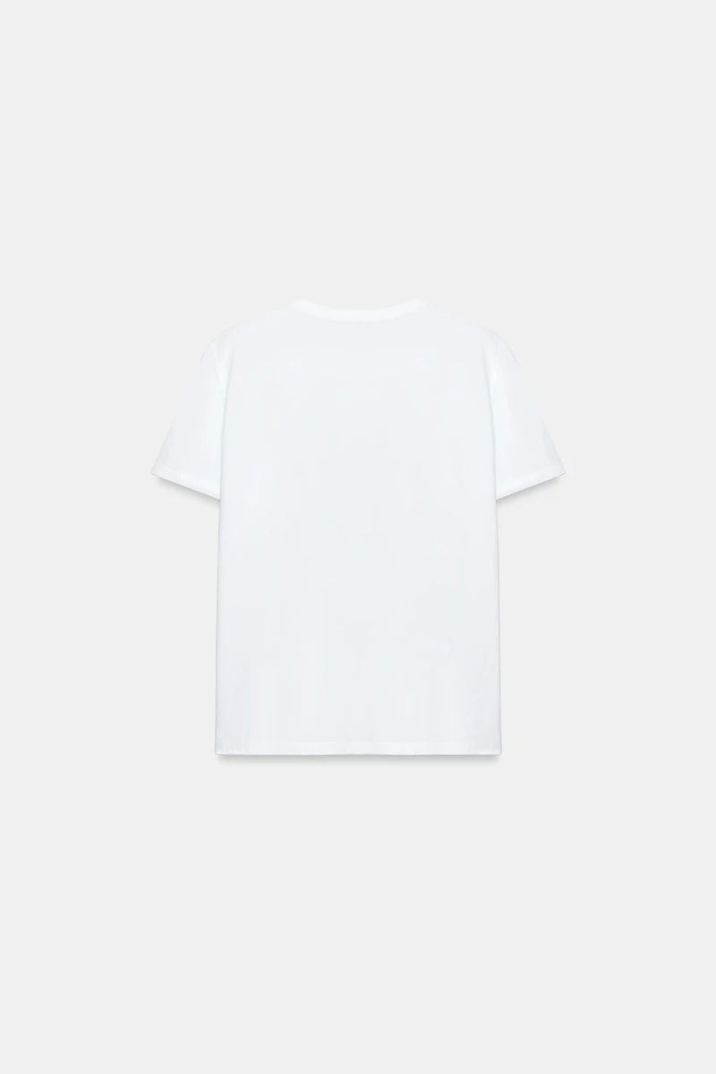 METALLIC SHORT SLEEVE T-SHIRT
