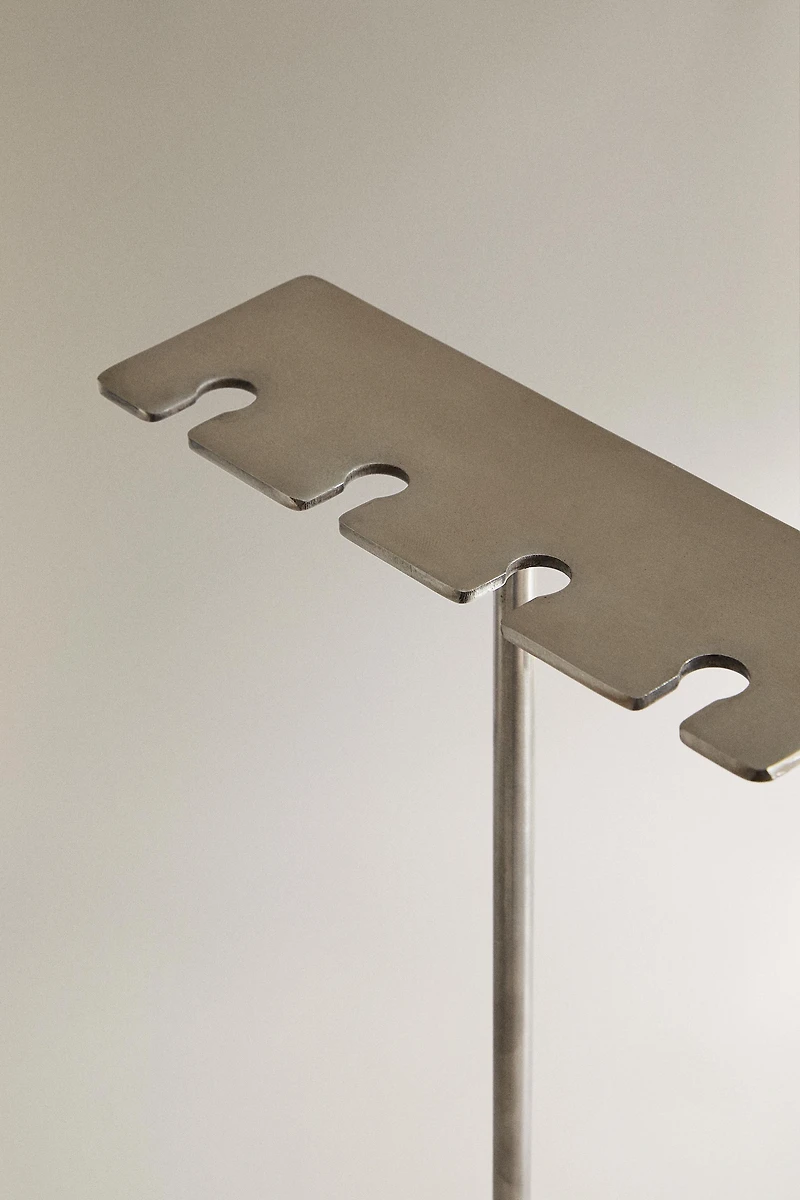 SUPPORT ACIER ACCESSOIRES CHEMINÉE