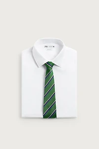 100% SILK STRIPED TIE