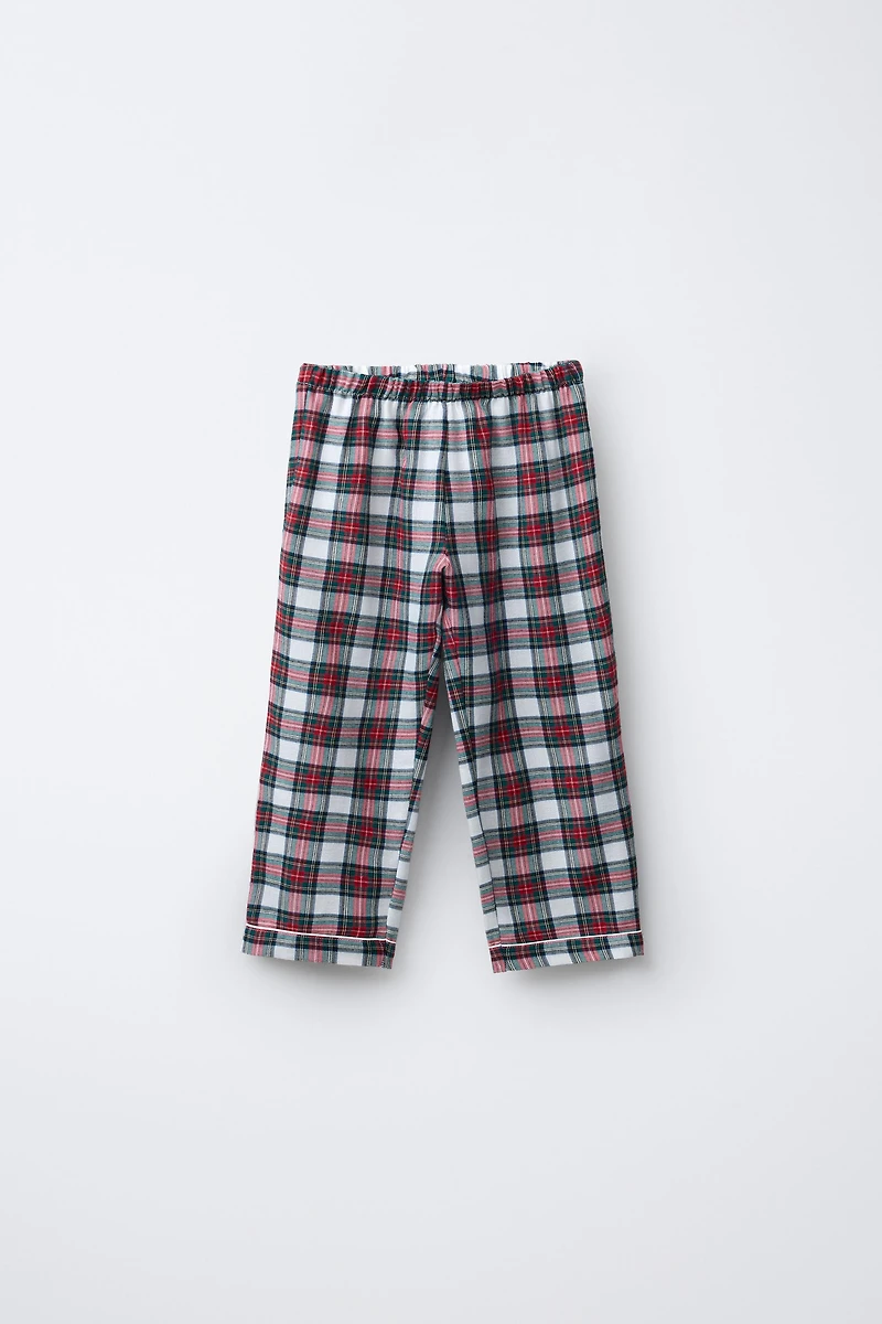 3-6 YEARS / FLANNEL PLAID PAJAMAS