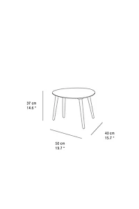 TABLE BASSE EN BOIS BISELÉE