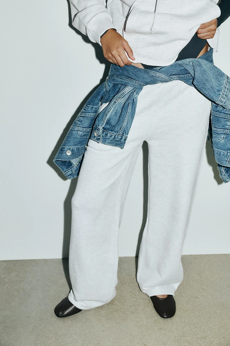 PANTALON DROIT MOLLETON PASSANTS