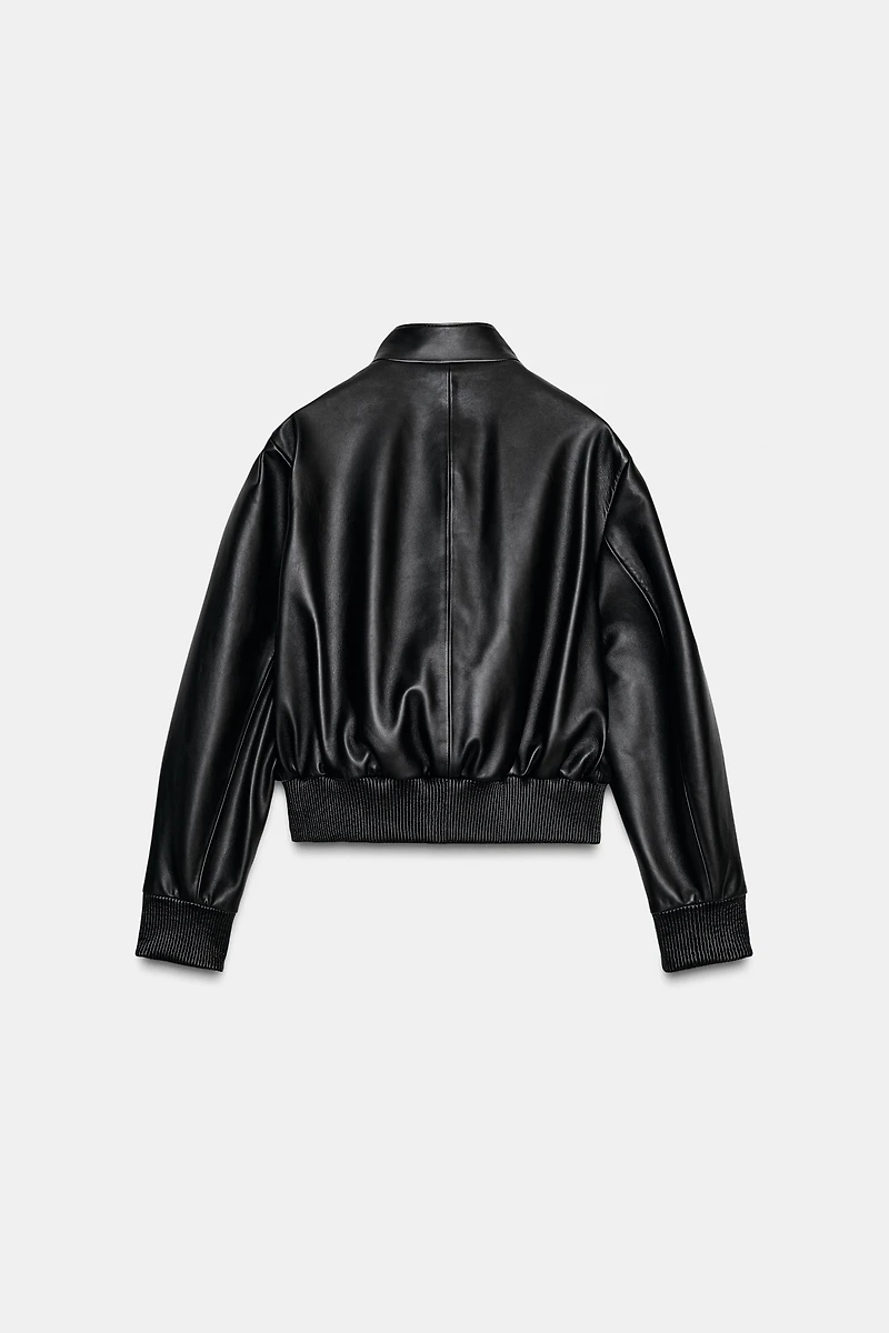 BLOUSON BOMBER EN CUIR ZW COLLECTION LIMITED EDITION
