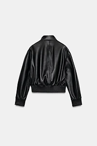 BLOUSON BOMBER EN CUIR ZW COLLECTION LIMITED EDITION