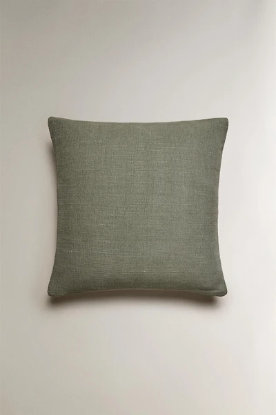 HOUSSE DE COUSSIN JUTE ET COTON