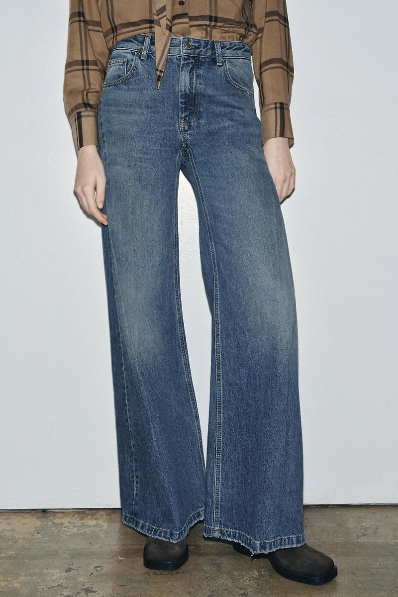 JEAN ZW COLLECTION FLARE TAILLE BASSE PLIS