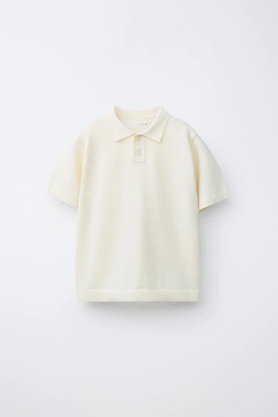 PLAIN TEXTURED POLO SHIRT