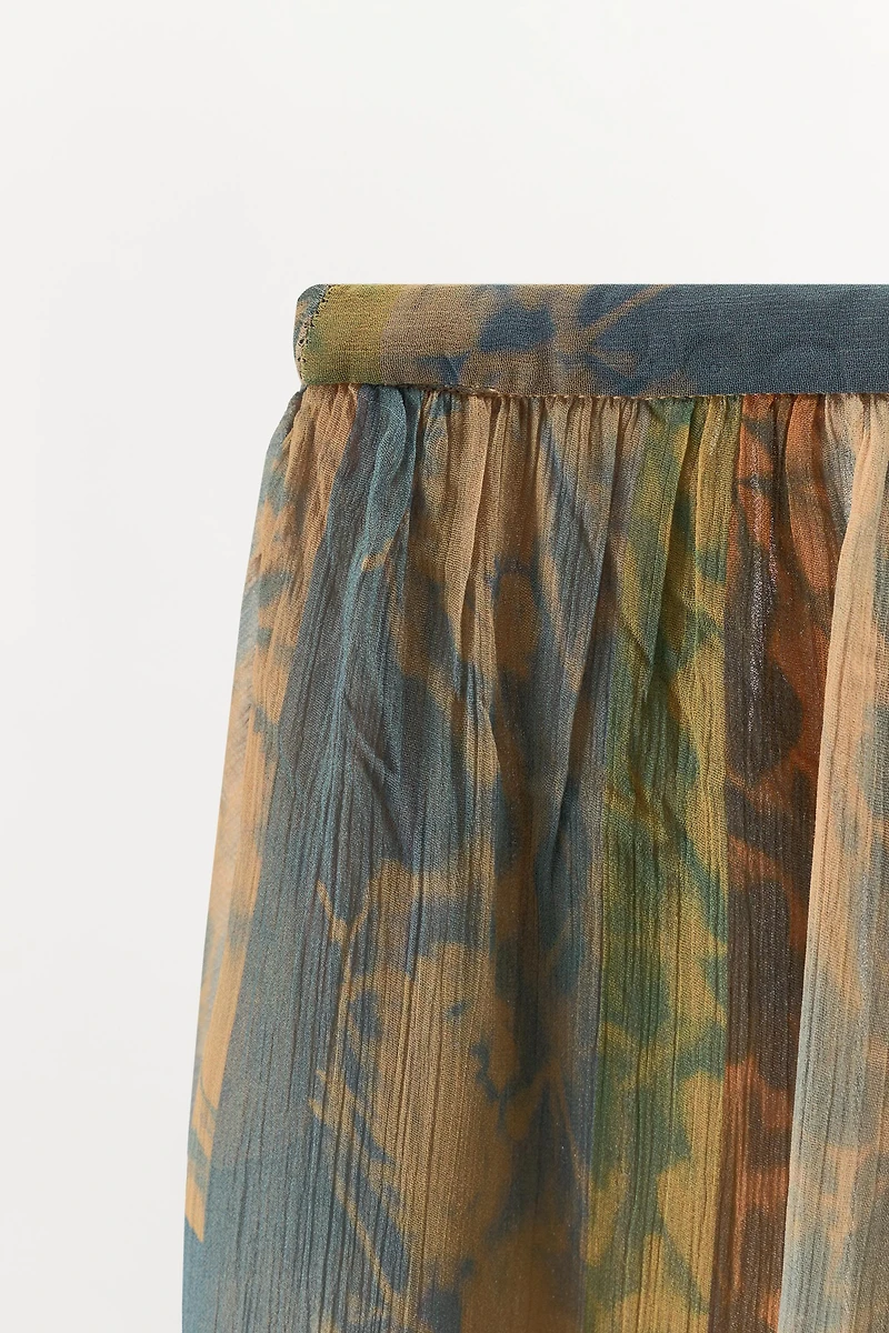 PANTALON AMPlE IMPRIMÉ À OUVERTURES