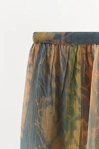 PANTALON AMPlE IMPRIMÉ À OUVERTURES