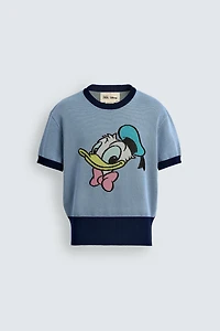DONALD DUCK KNIT T-SHIRT HARRY LAMBERT FOR ZARA X DISNEY
