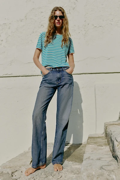STRIPED KNIT TOP