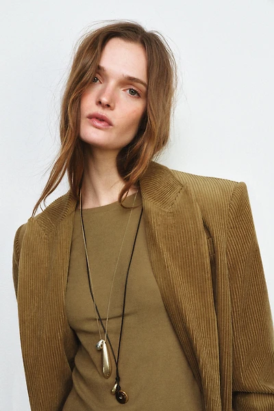 PACK OF 2 TEARDROP CORD NECKLACES