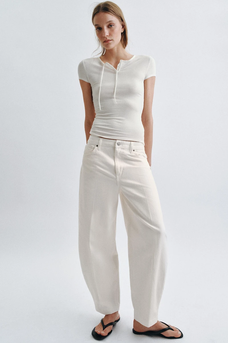 ZW COLLECTION BARREL HIGH WAIST JEANS
