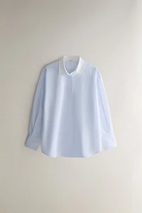 CHEMISE CACHE-COU À RAYURES