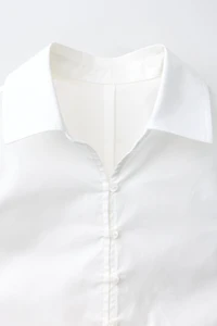 FITTED RUCHED SHIRT