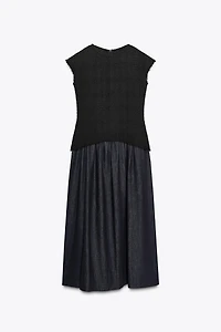 ZW COLLECTION COMBINATION MIDI DRESS