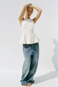 TOP ÉLASTIQUE PÉPLUM