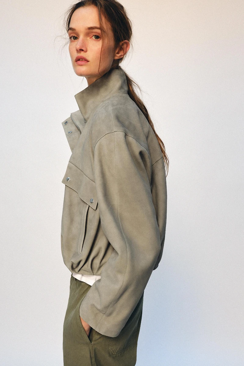 ZW COLLECTION LIMITED EDITION SUEDE LEATHER JACKET