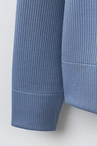 RIB SWEATSHIRT WITH MODAL