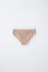 6-14 YEARS/ SIX-PACK OF POLKA DOT UNDERWEAR