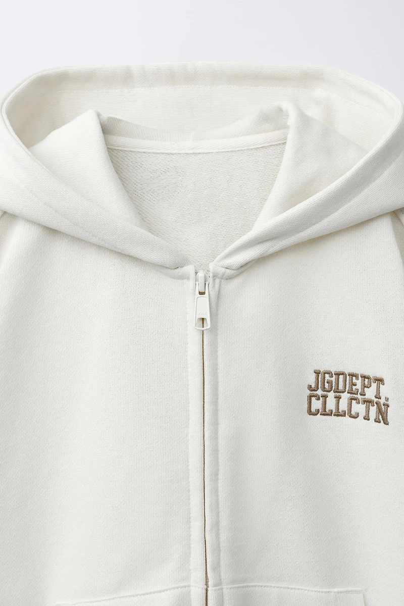 ZIP JOGGING SWEATSHIRT
