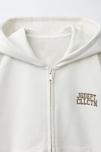 ZIP JOGGING SWEATSHIRT