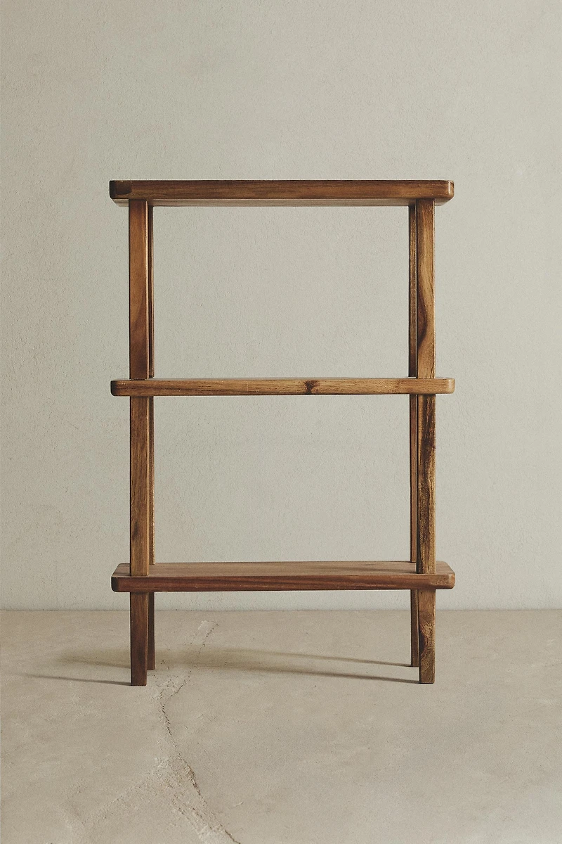 ACACIA WOOD SHELVING UNIT
