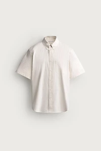 STRIPED JACQUARD REGULAR FIT SHIRT