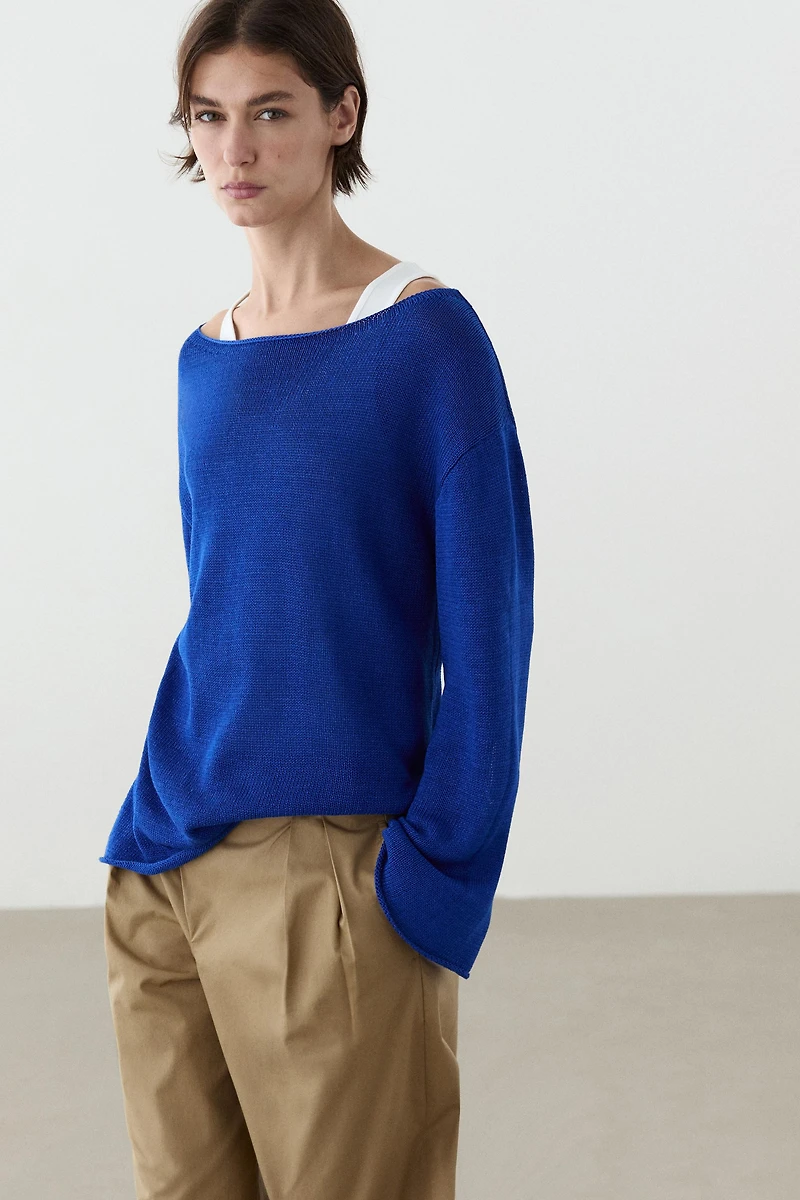100% mercerised cotton sweater