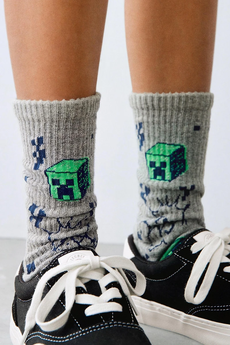 TWO-PACK OF MINECRAFT © MOJANG AB. ™ LONG SOCKS