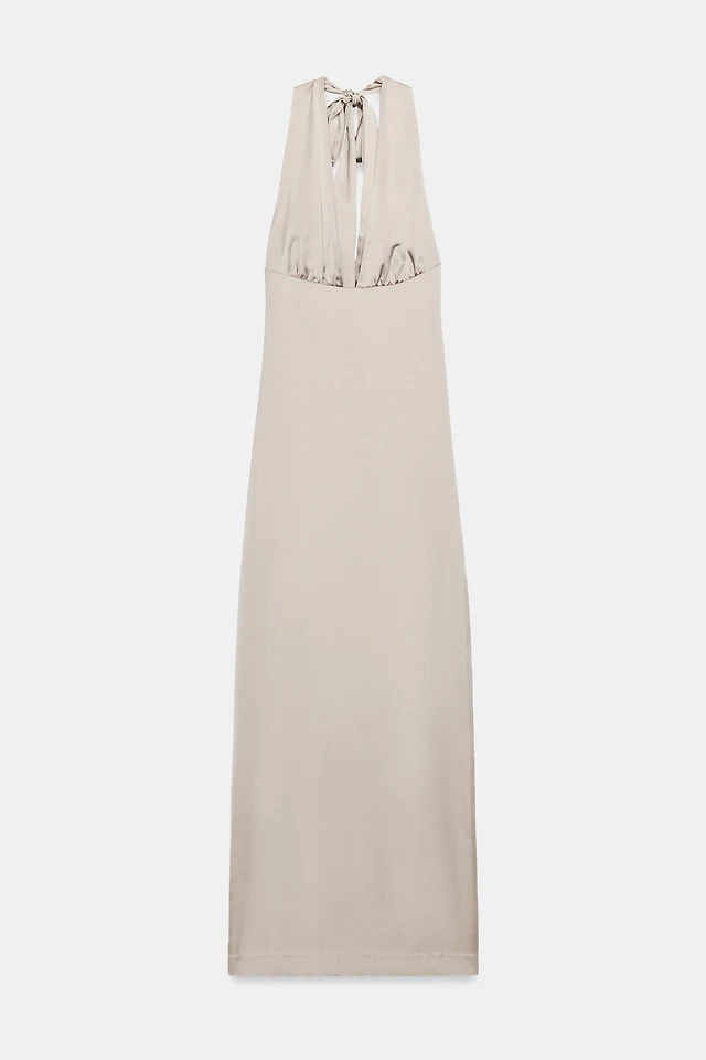 gathered halter dress other stories & OTHER STORIES Halterneck Gathered Tier Dress