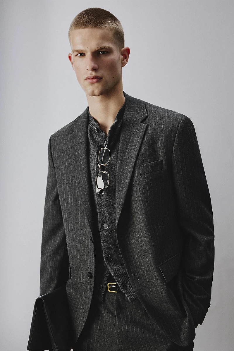 VESTE DE COSTUME À RAYURES