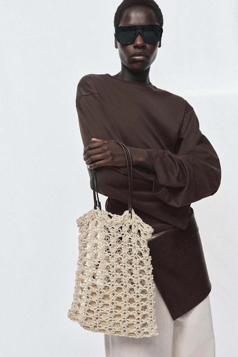 MINI SAC SHOPPER EN CROCHET