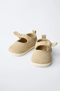 BAREFOOT LEATHER BALLET FLATS