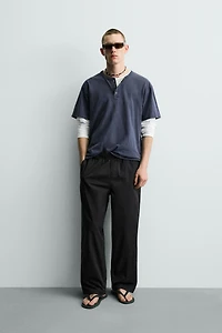 RELAXED FIT COTTON PANTS