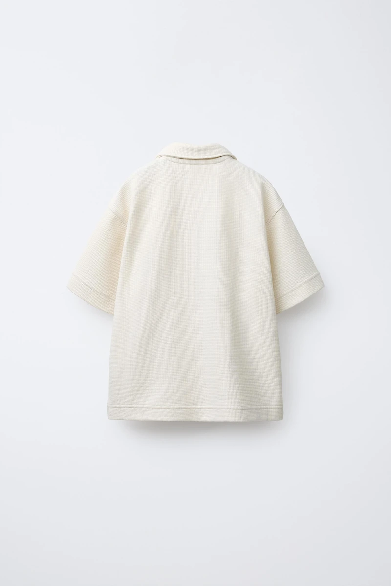 TEXTURED KNIT SHIRT