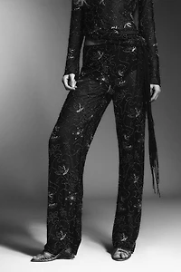 BEADED SEQUIN PANTS