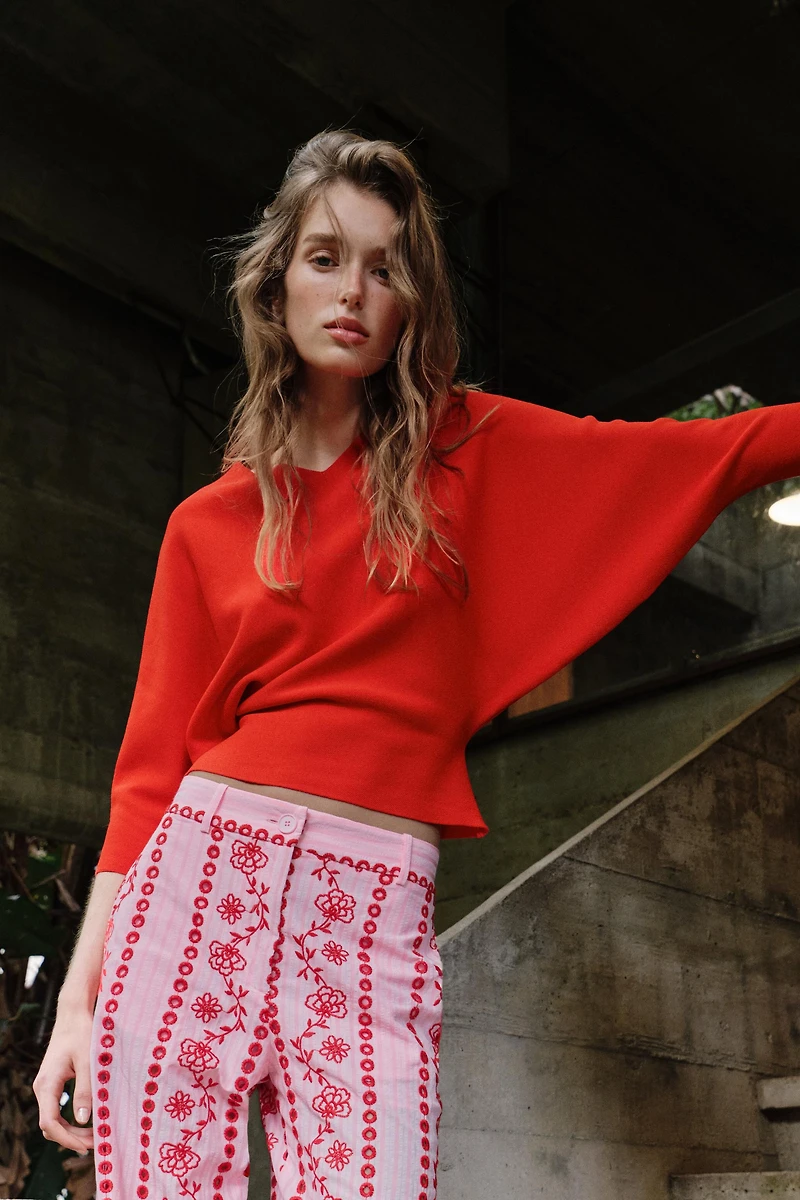 PUFF SLEEVE KNIT JUMPER
