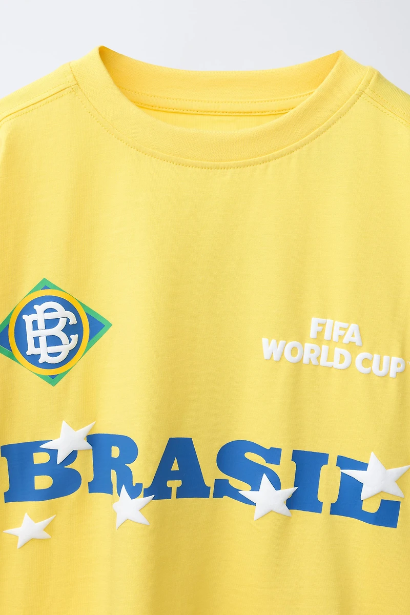 T-SHIRT IMPRIMÉ BRÉSIL COUPE DU MONDE FIFA™ 2026
