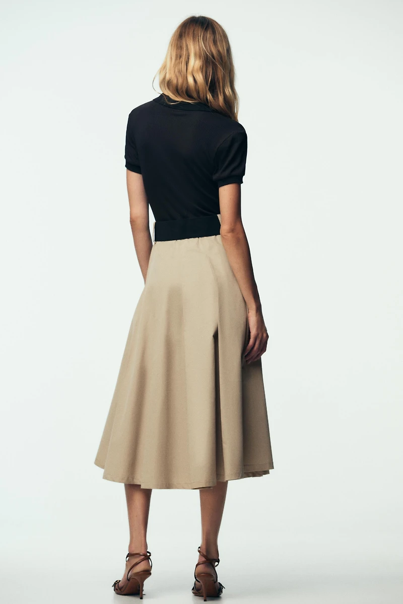 COMBINATION BELTED DRESS
