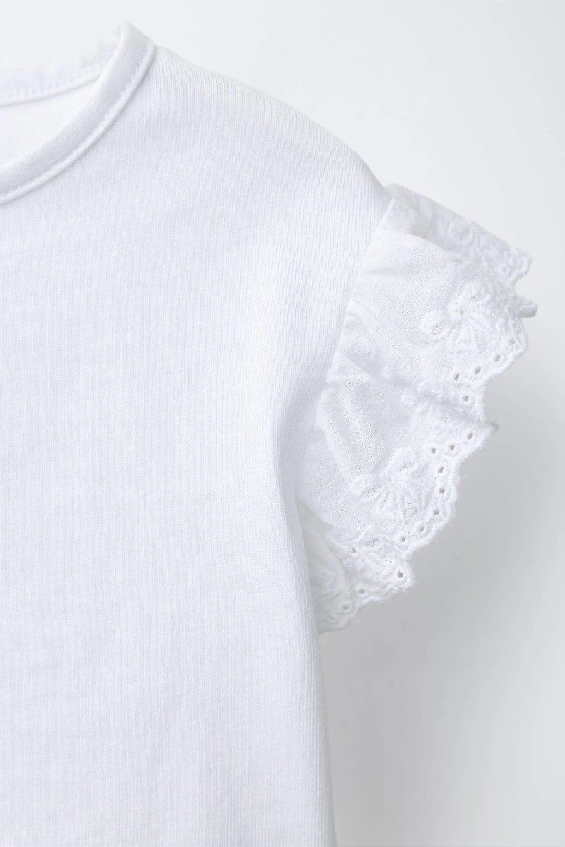 SWISS EMBROIDERY T-SHIRT
