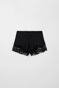 KATE MOSS X ZARA SILK LINGERIE SHORTS