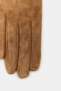 GANTS EN CUIR DE DAIM 100 % À PLIS