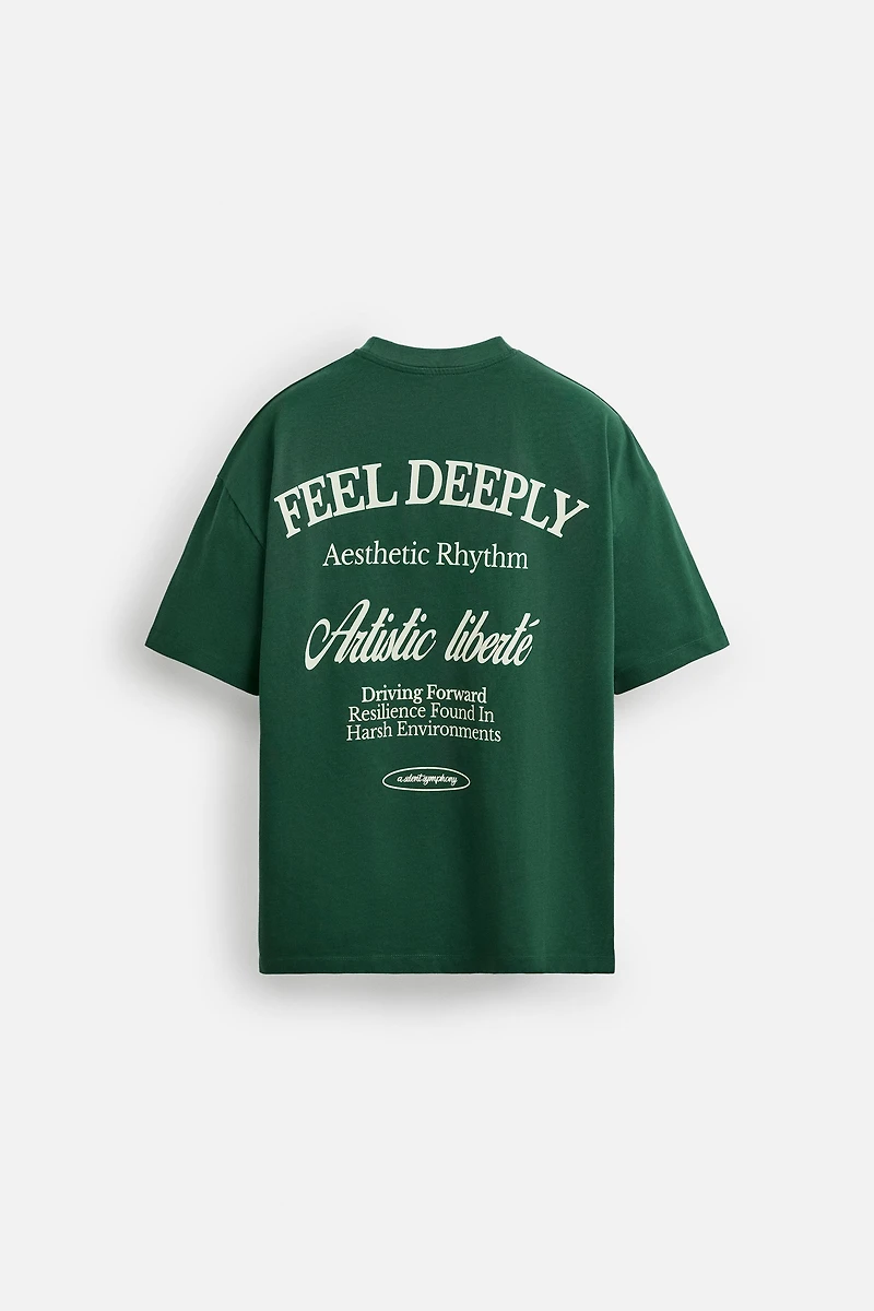 PRINTED TEXT T-SHIRT