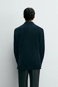 BLAZER REGULAR FIT EN VELOURS